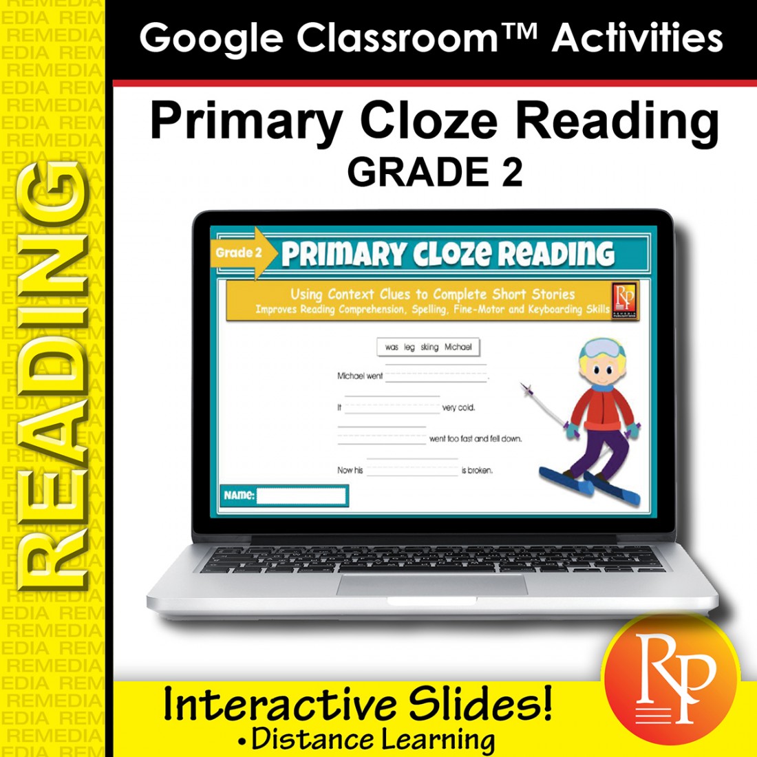 Beginning Cloze Reading Stories & Activities - Grade 2 | GOOGLE SLIDES